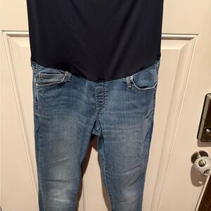 GAP Maternity Resolution True Skinny Jeans 10R – Over-Belly Panel, Raw Hem